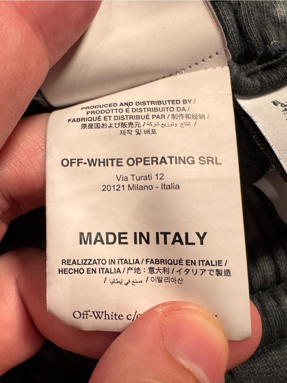 Off-White Tie Dye Bleach Wash Sweatpants *read description - Picture 9 of 16